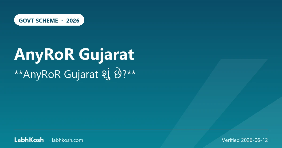 AnyRoR गुजरात 2026: जमीन रिकॉर्ड ऑनलाइन कैसे देखें (पूरी गाइड)